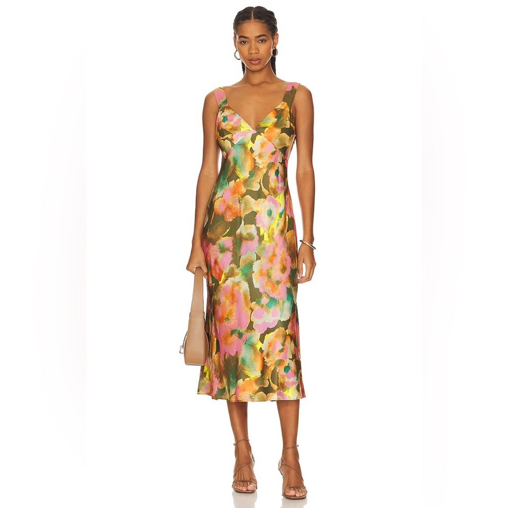 Rails Multicolor Floral Midi Dress